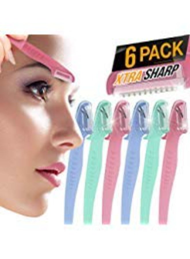 Nylea Men's & Women's Eyebrow Razor Trimmer (Pack of 6)